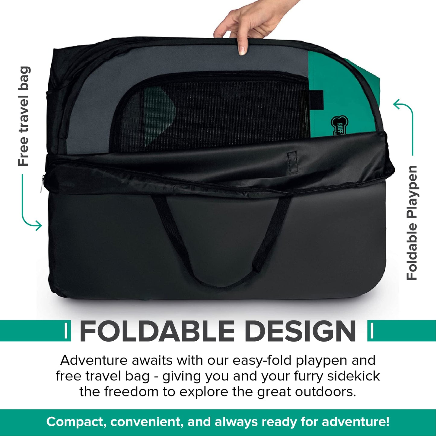 Portable Foldable Pet Playpen - Extra Large