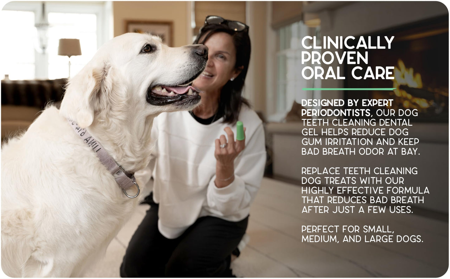 Dog Teeth Cleaning Gel And Finger Toothbrush