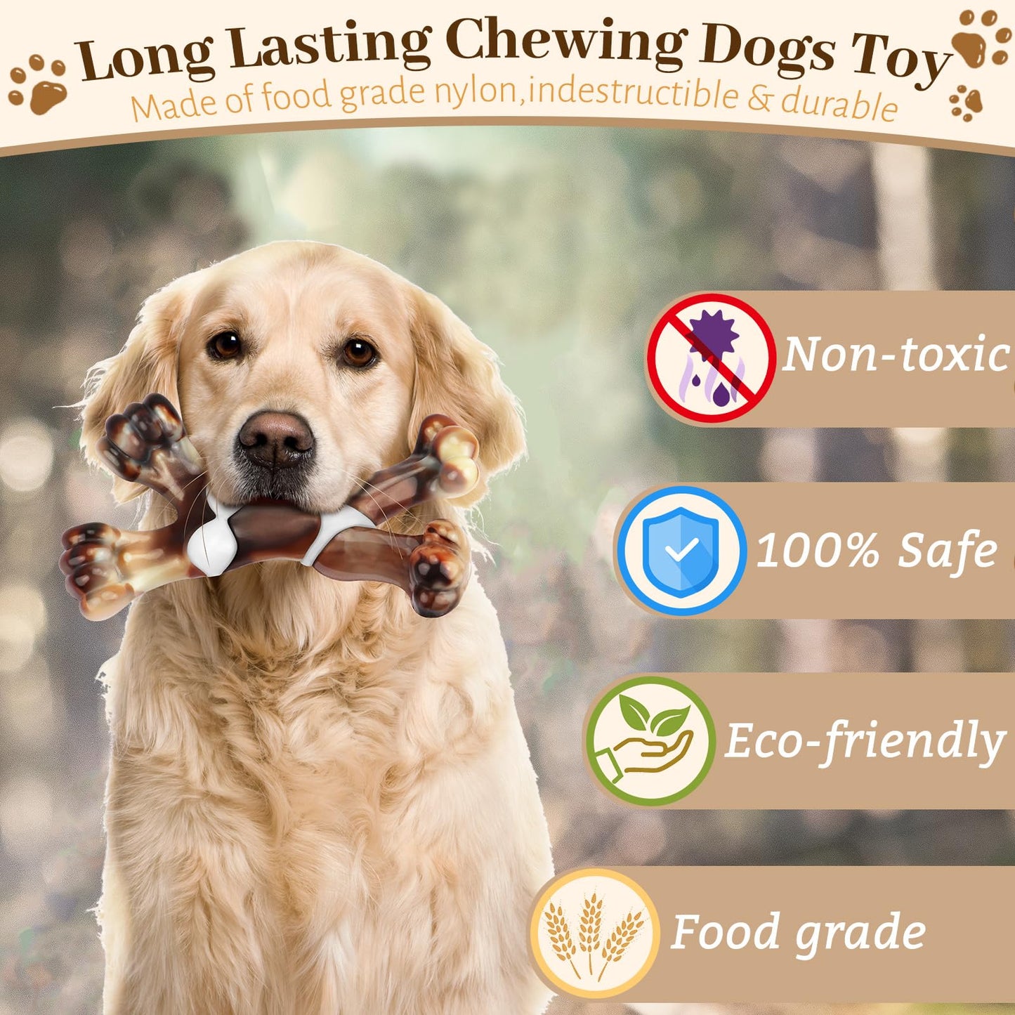 Tough Dog Toys - Indestructible, Large Breed