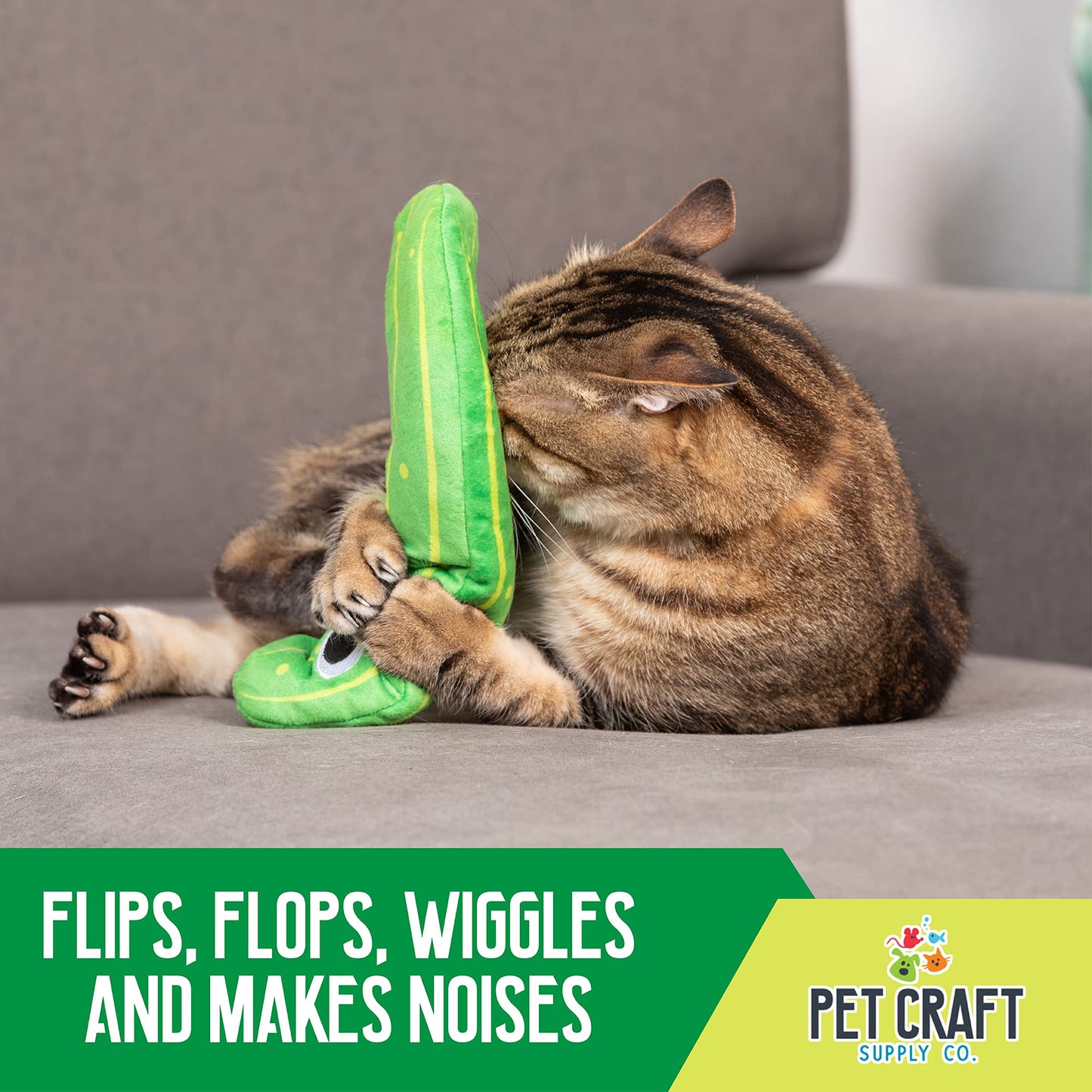 Interactive Cat Toy - Wiggle Pickle and Shimmy Shark