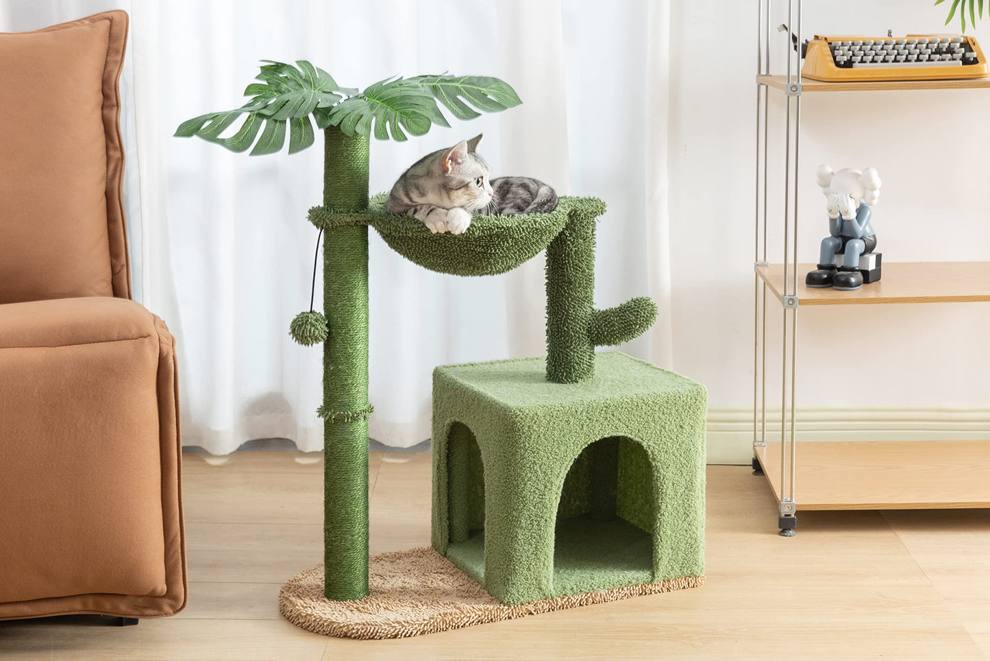 Cactus Cat Tree Condo with Hammock