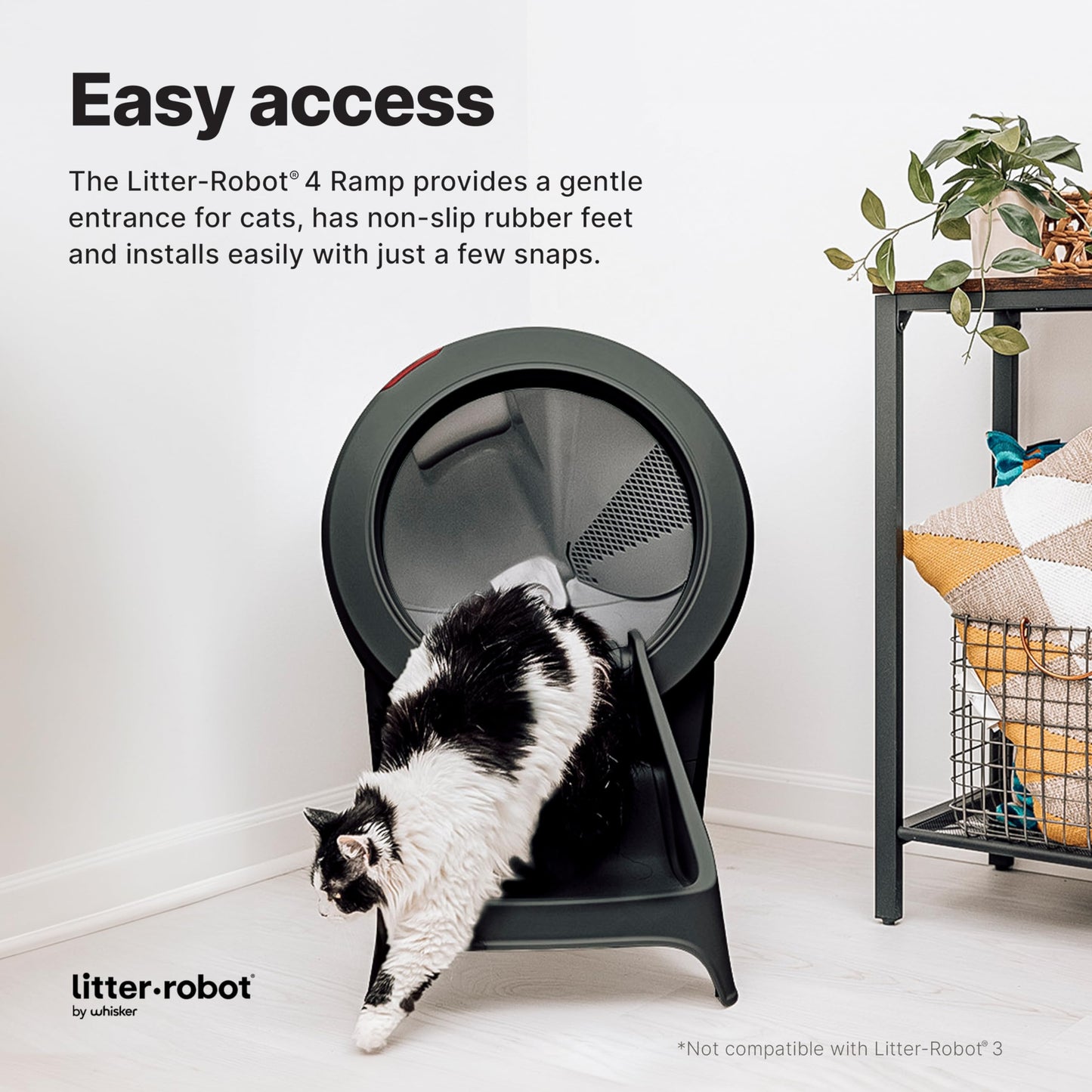 Whisker Litter-Robot 4 Ramp & Cat Stairs