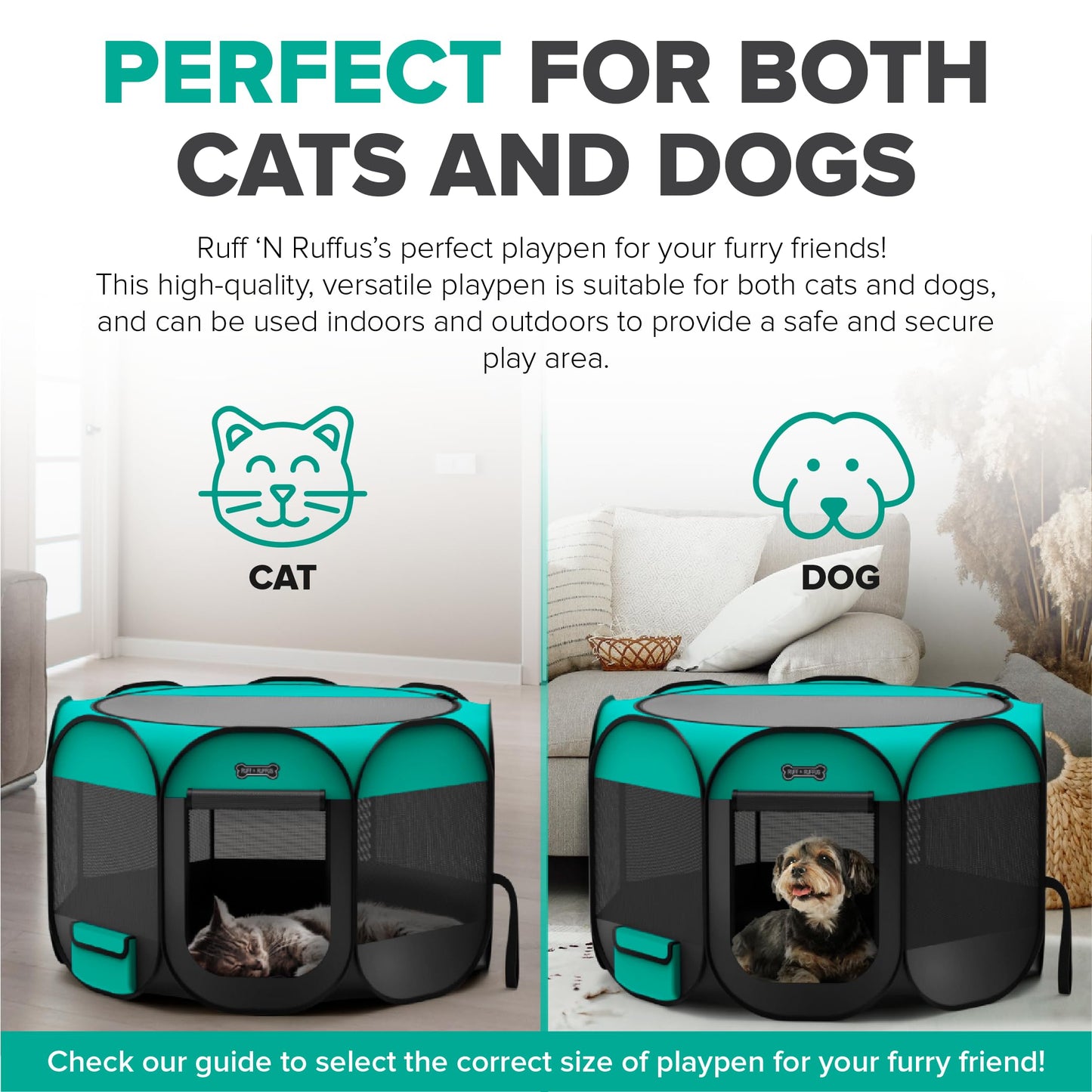 Portable Foldable Pet Playpen - Extra Large