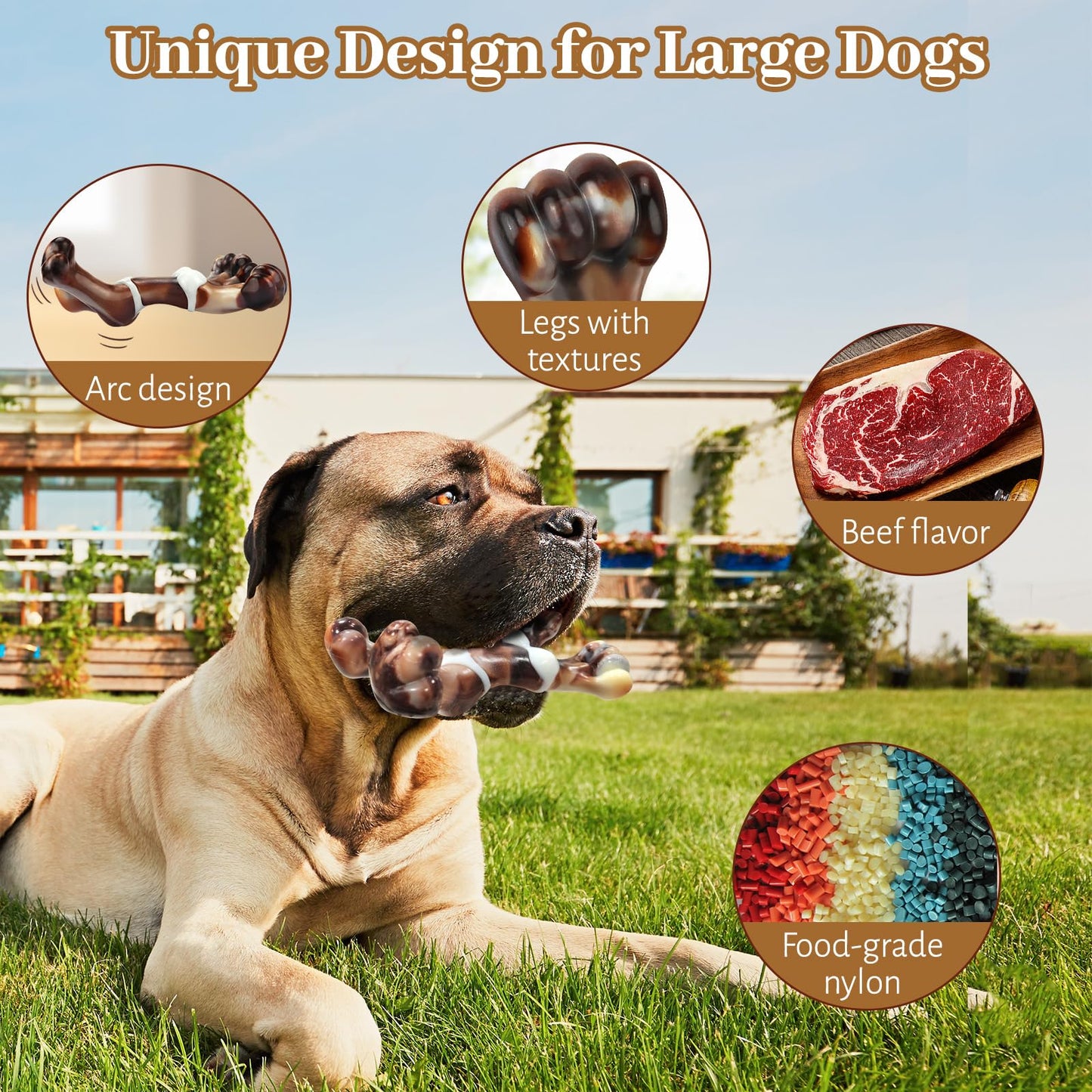 Tough Dog Toys - Indestructible, Large Breed