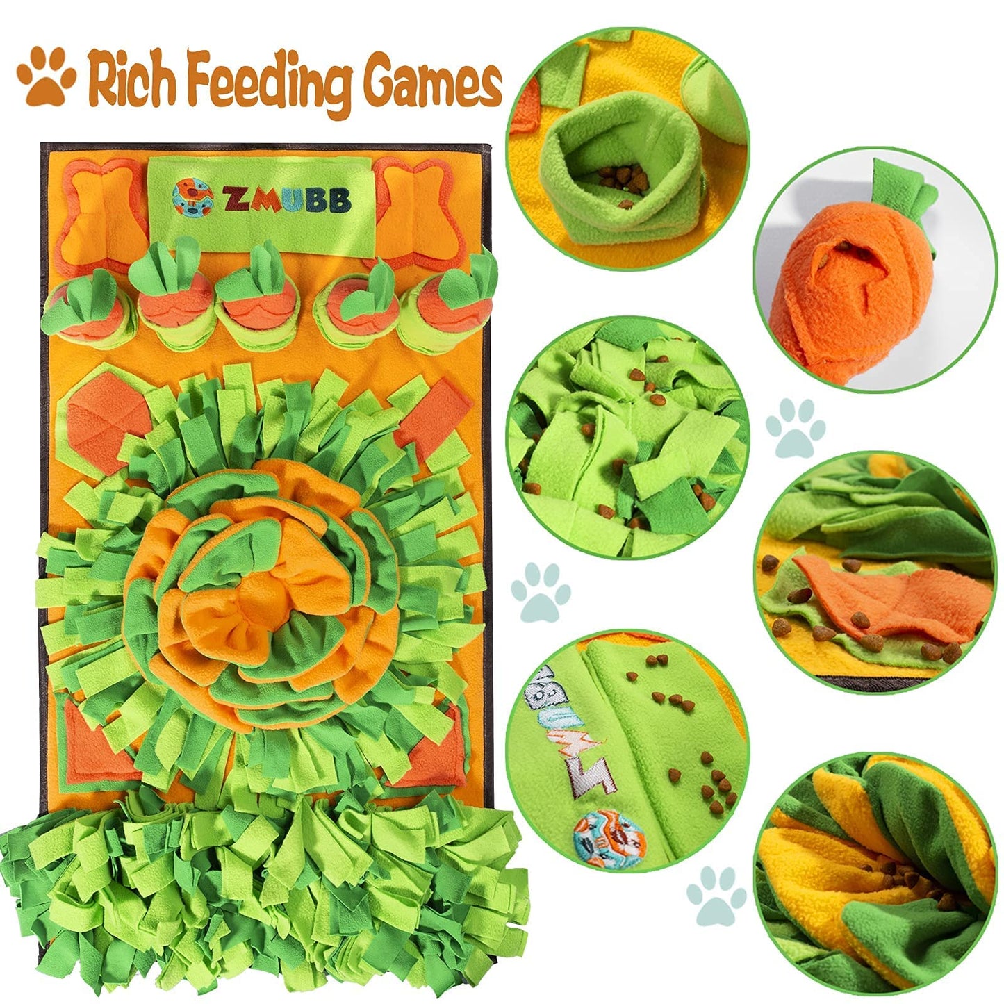 Pet Snuffle Mat for Dogs - Interactive Feeding Mat