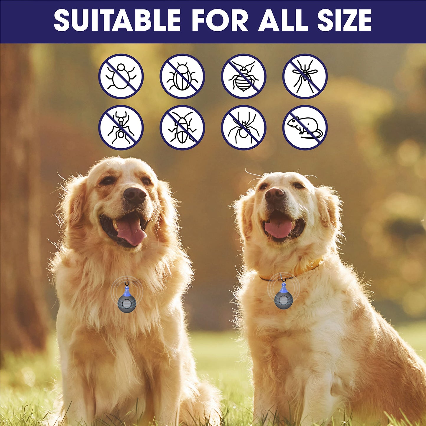 Ultrasonic Flea and Tick Repeller for Dogs and Cats