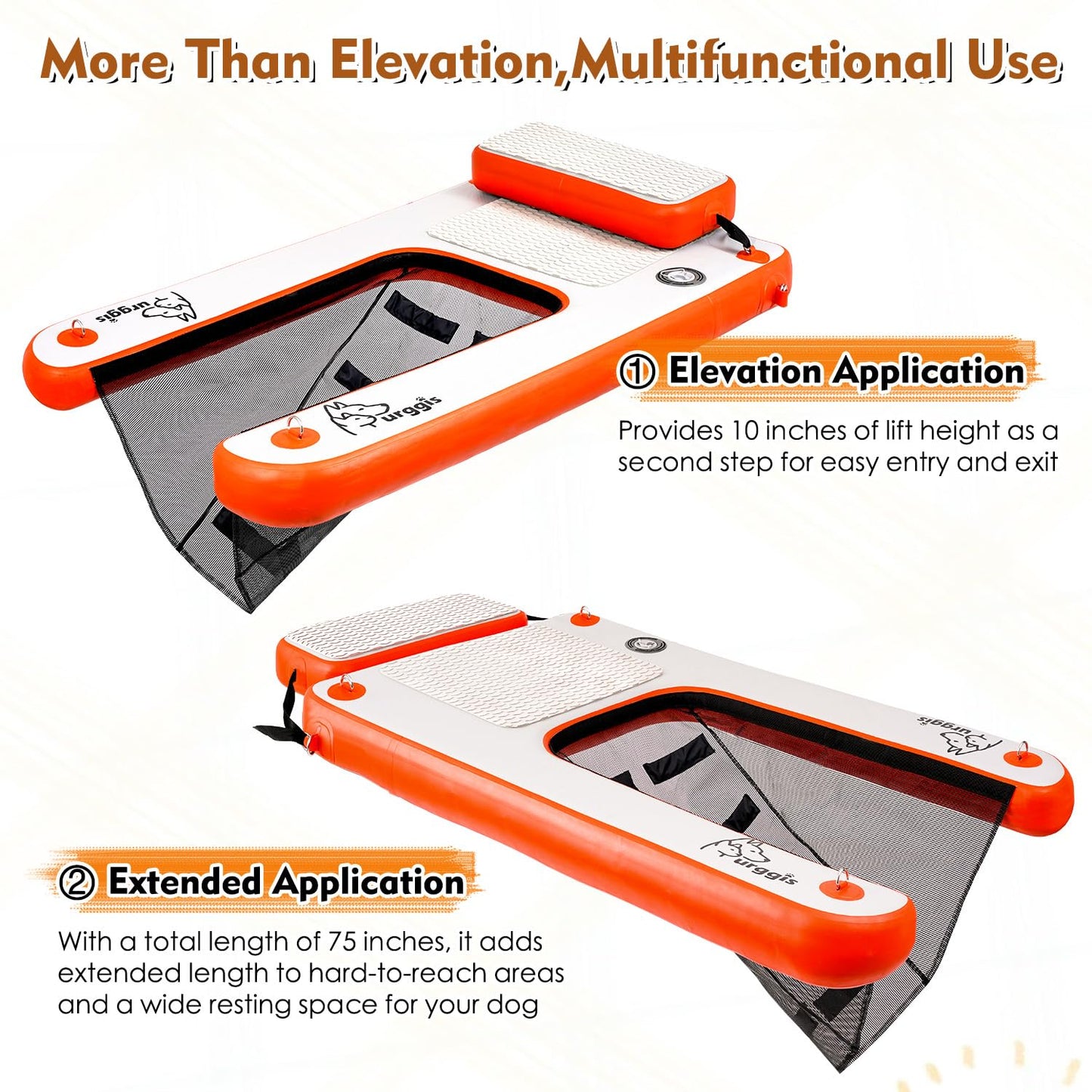 Inflatable Dog Boat & Pool Ramp