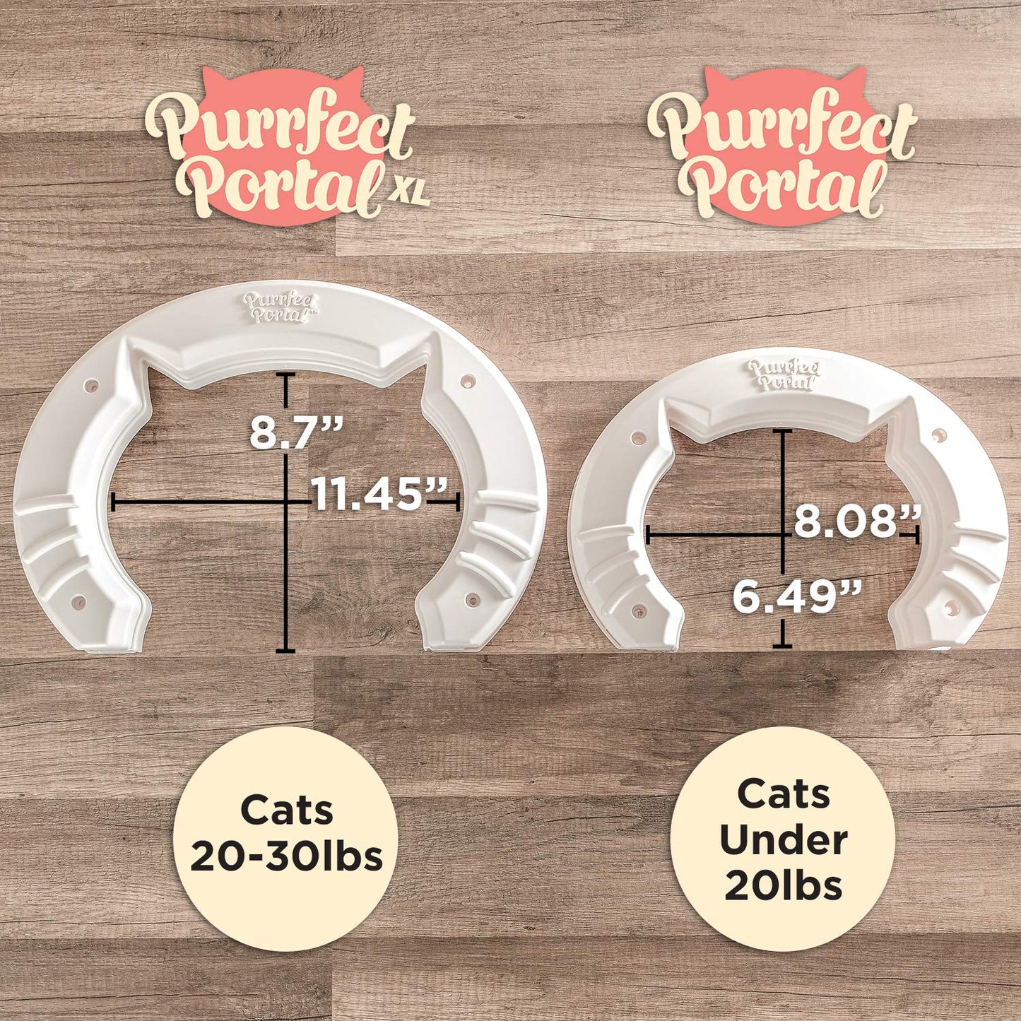 XL Pet Cat Door - White
