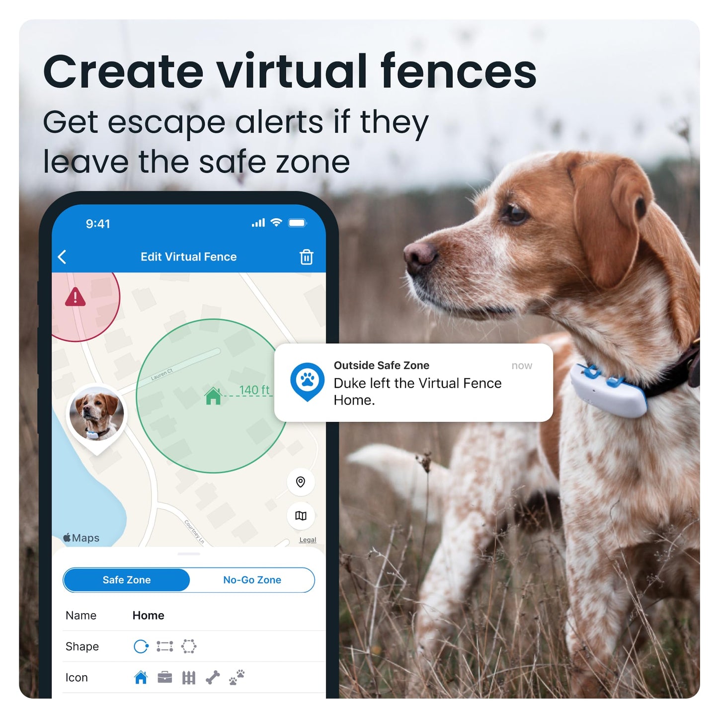 Dog GPS Pet Tracker - Midnight Blue