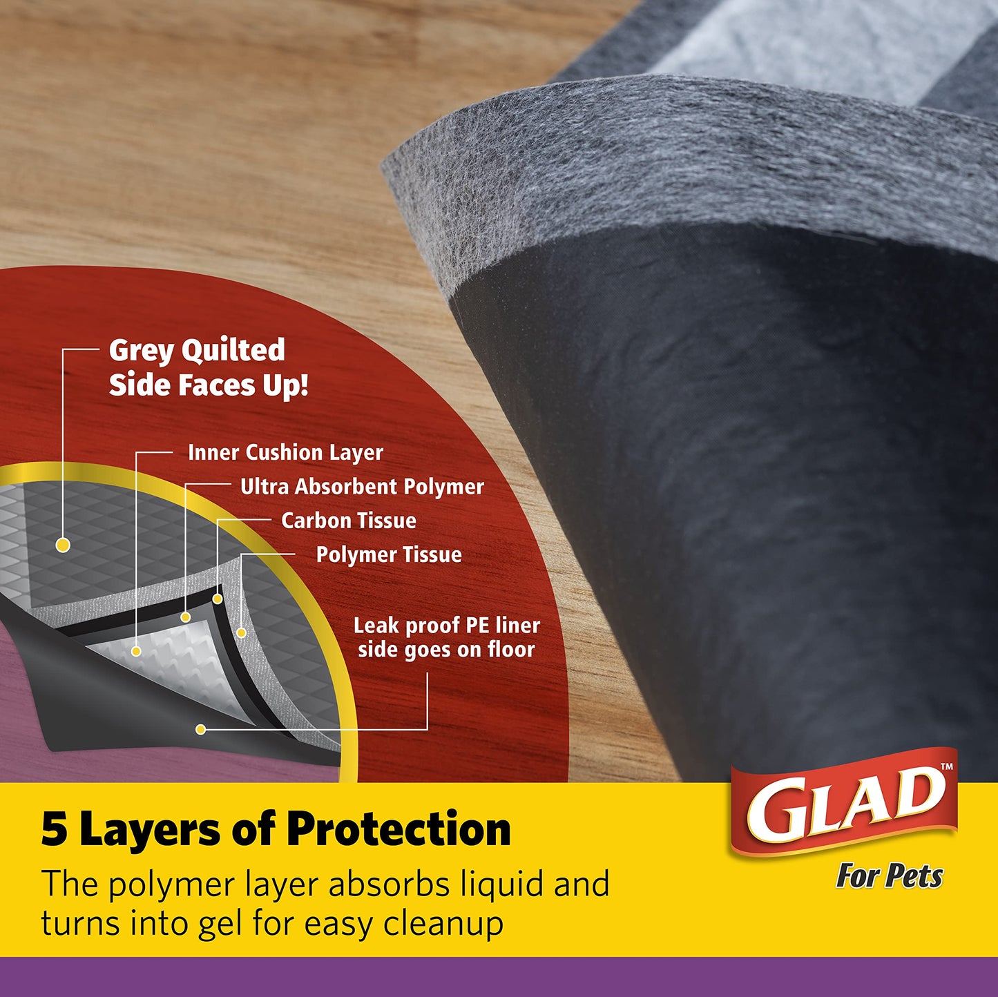Jumbo Charcoal Puppy Pads - 30 Count