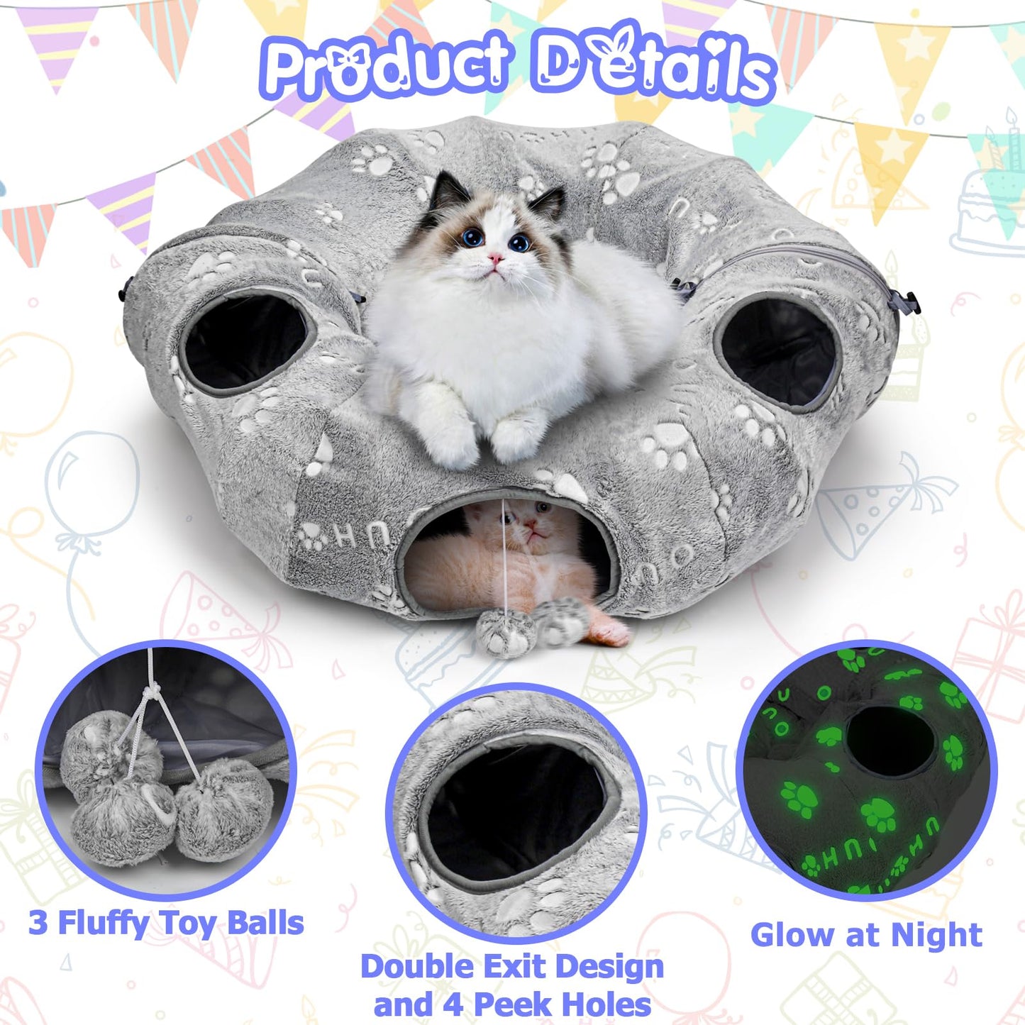 Cat Tunnel Bed