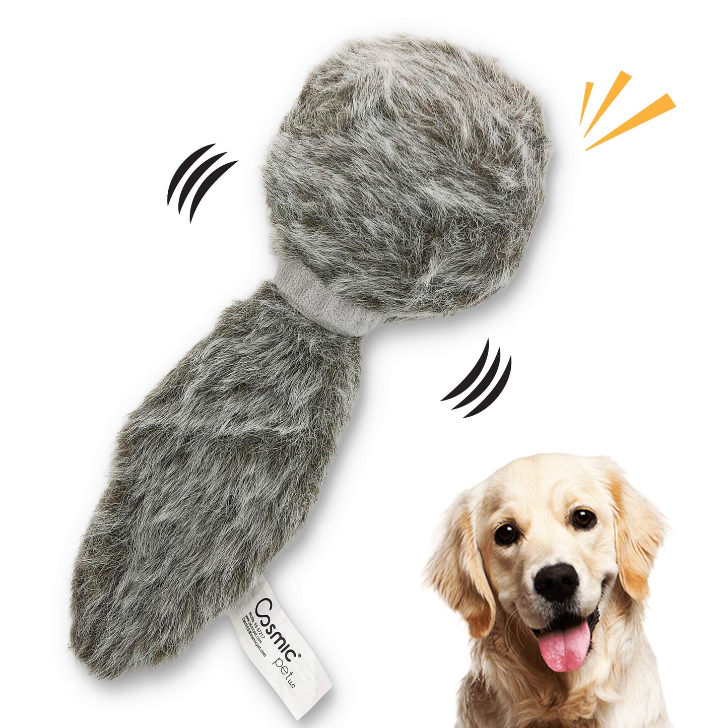 Interactive Plush Dog Toy - Wiggles & Barks