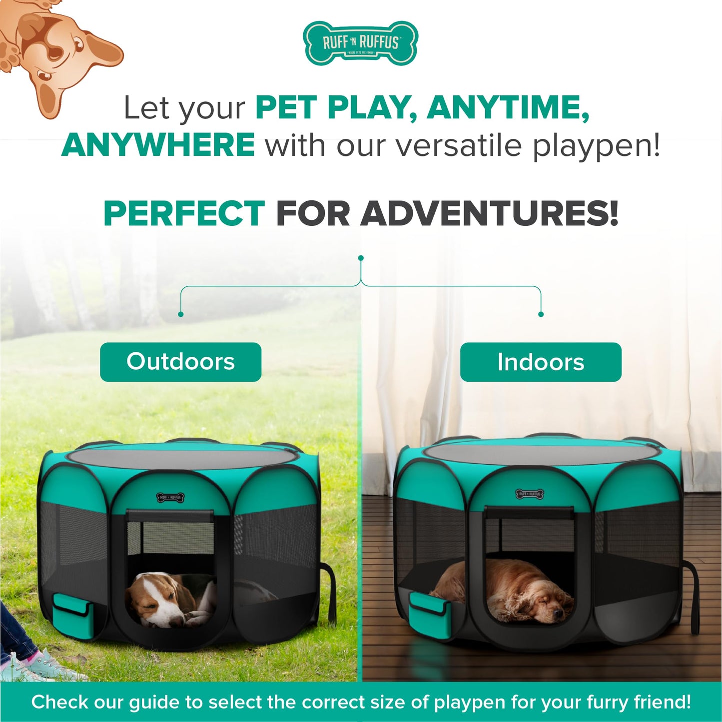 Portable Foldable Pet Playpen - Extra Large