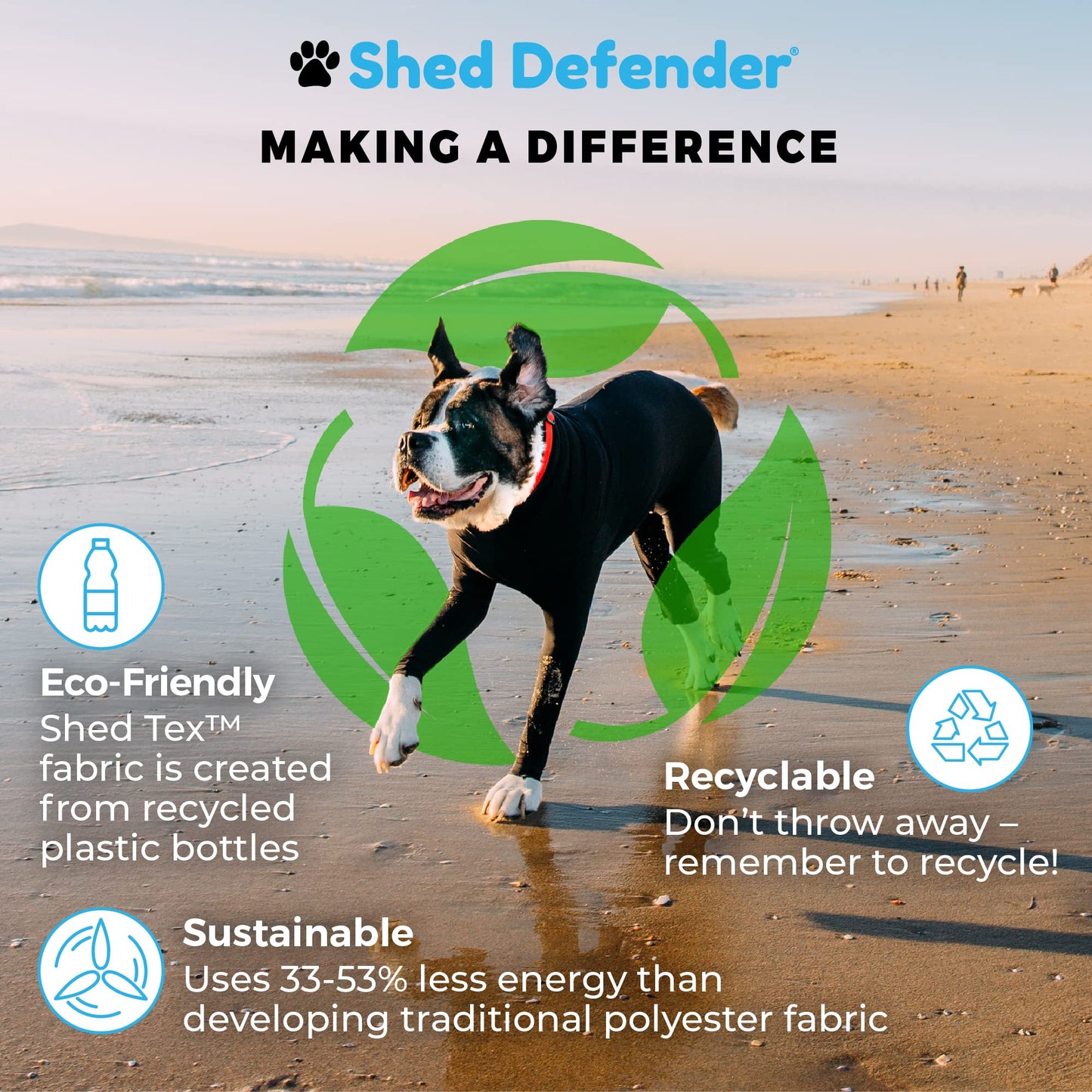 Dog Onesie for Shedding & Recovery - Seen on Shark Tank