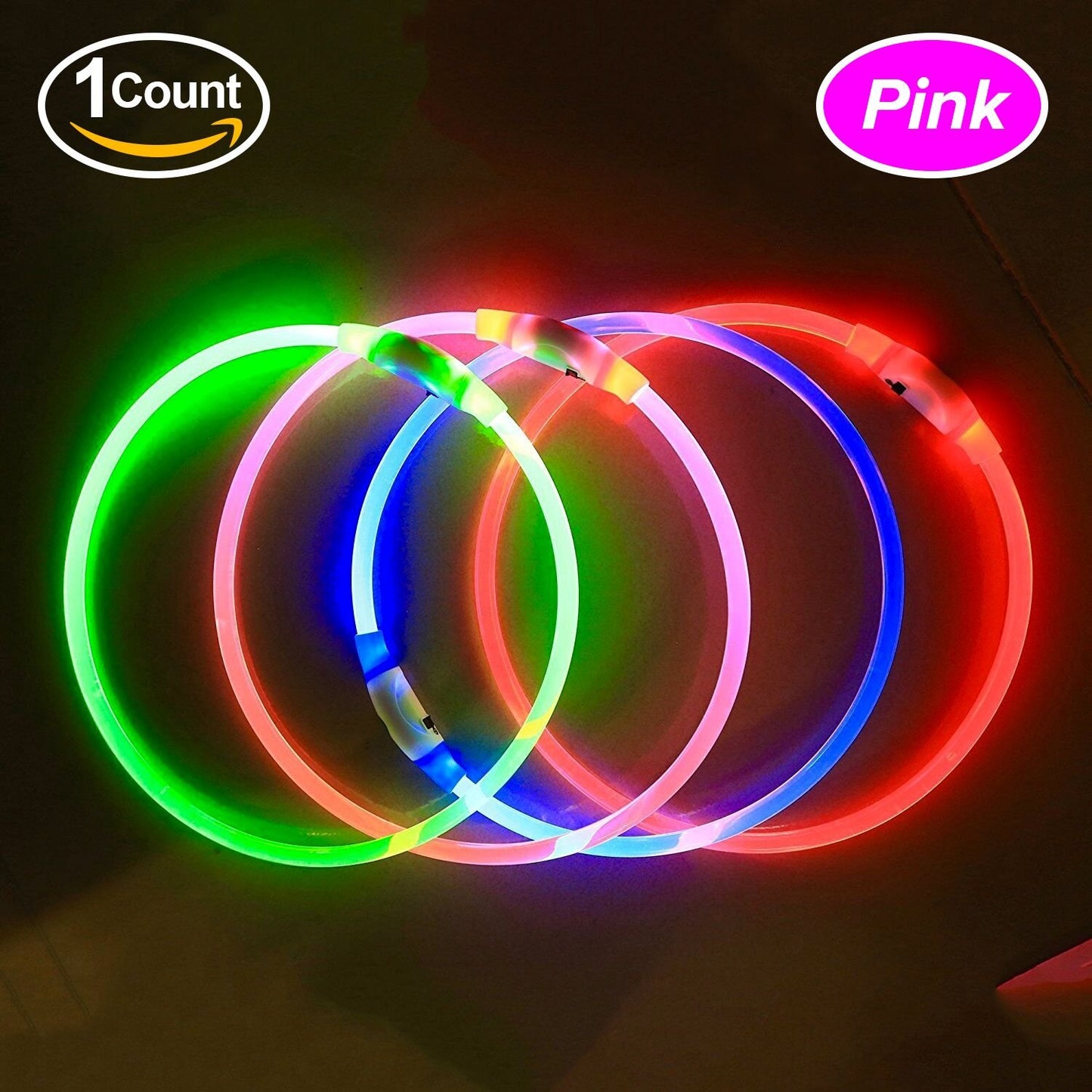LED Dog Collar - USB Rechargeable