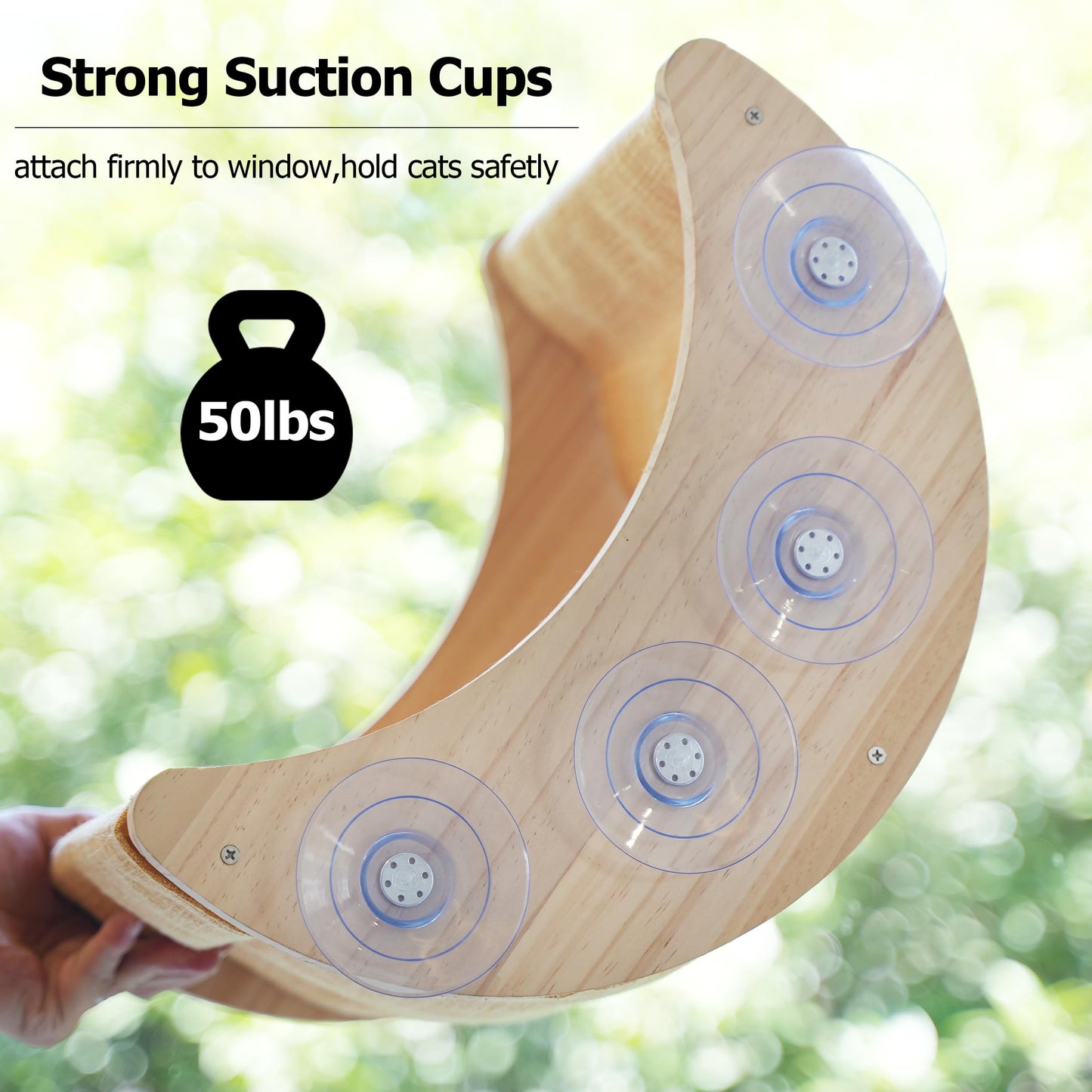Window Cat Bed with Suction Cups