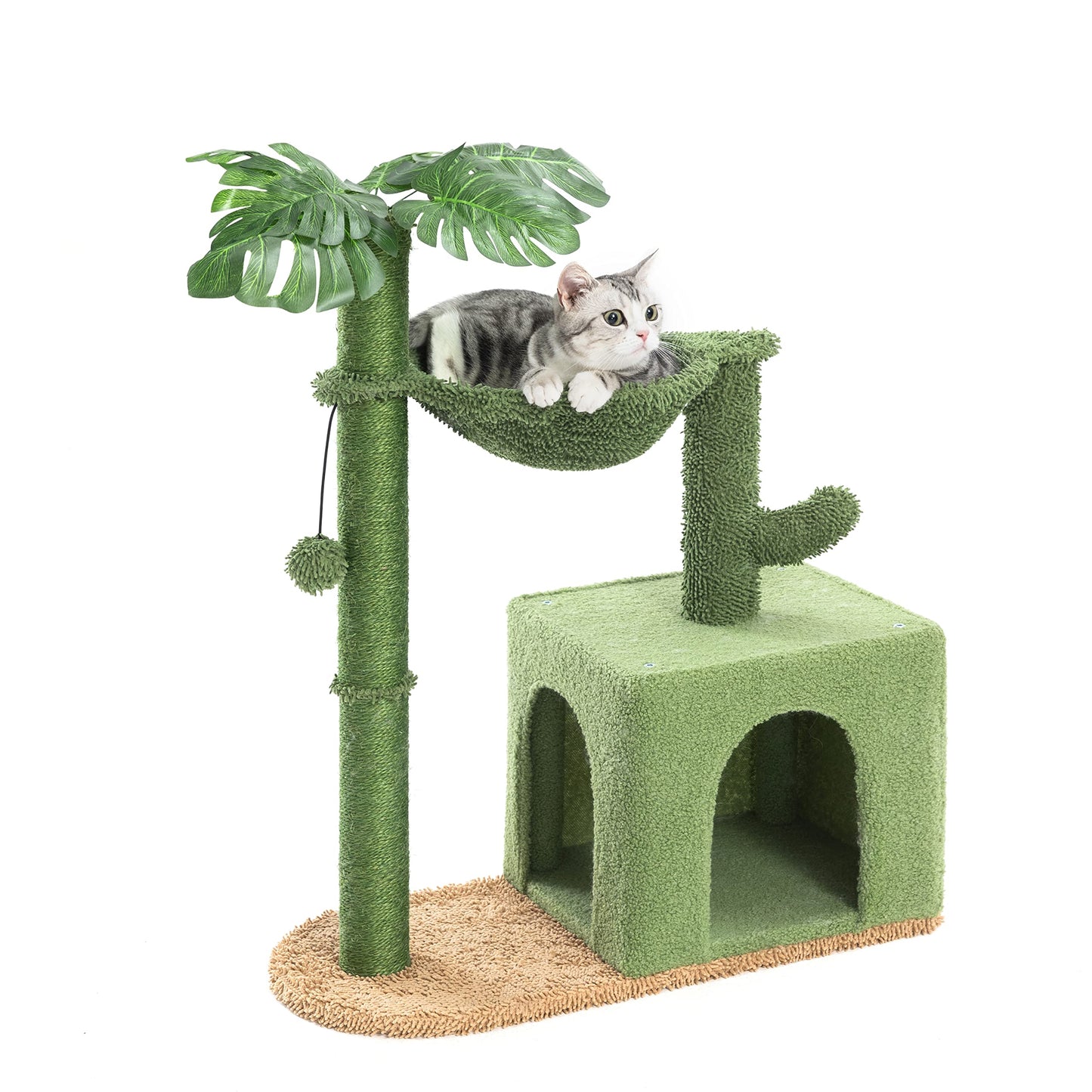 Cactus Cat Tree Condo with Hammock