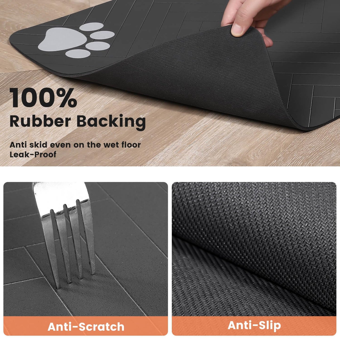 Pet Feeding Mat - Absorbent, Waterproof