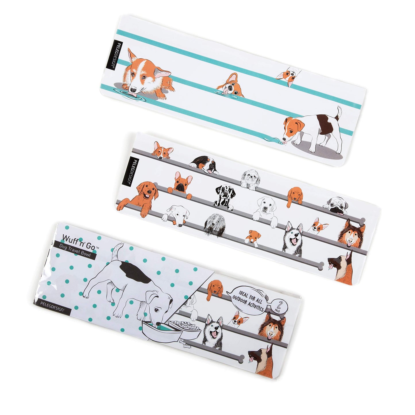 Collapsible Dog Bowl Set - 2 Pack