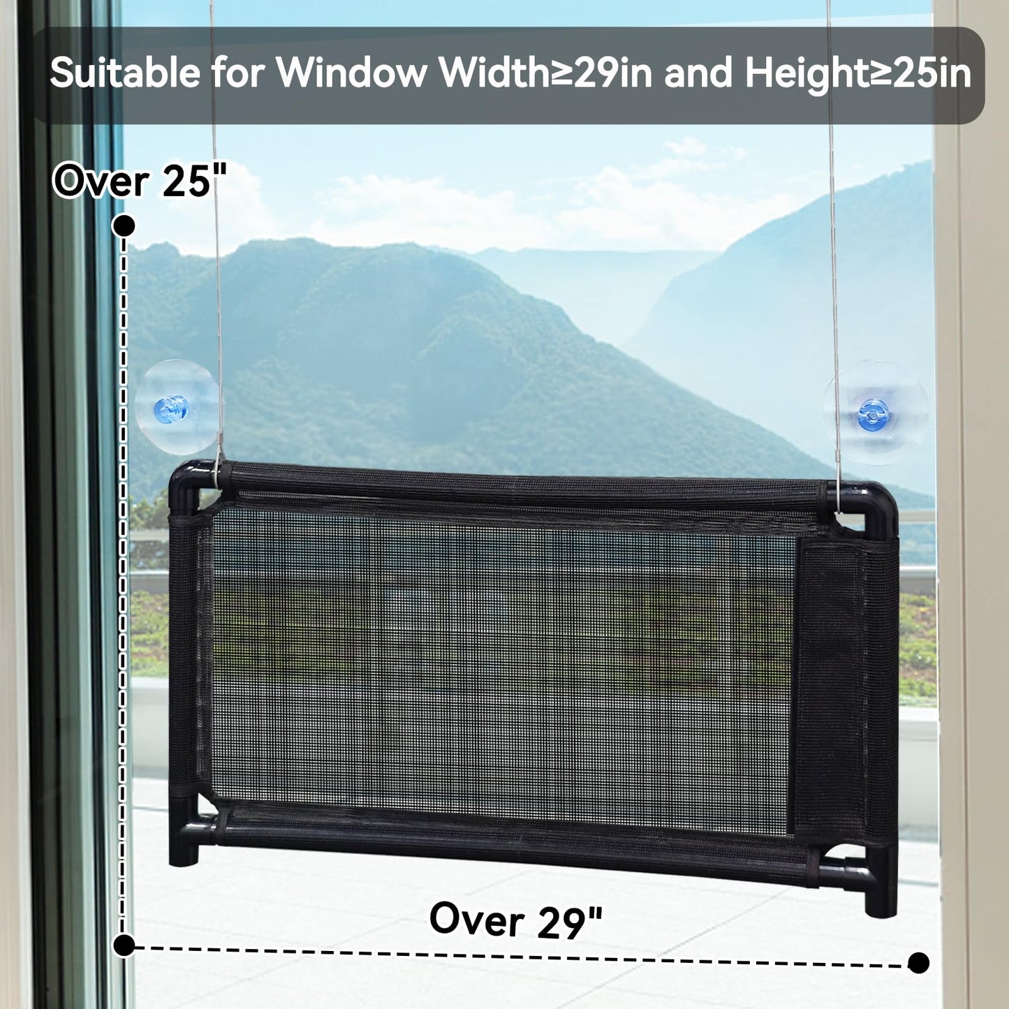 Cat Hammock for Window - Holds Up to 40 Lbs