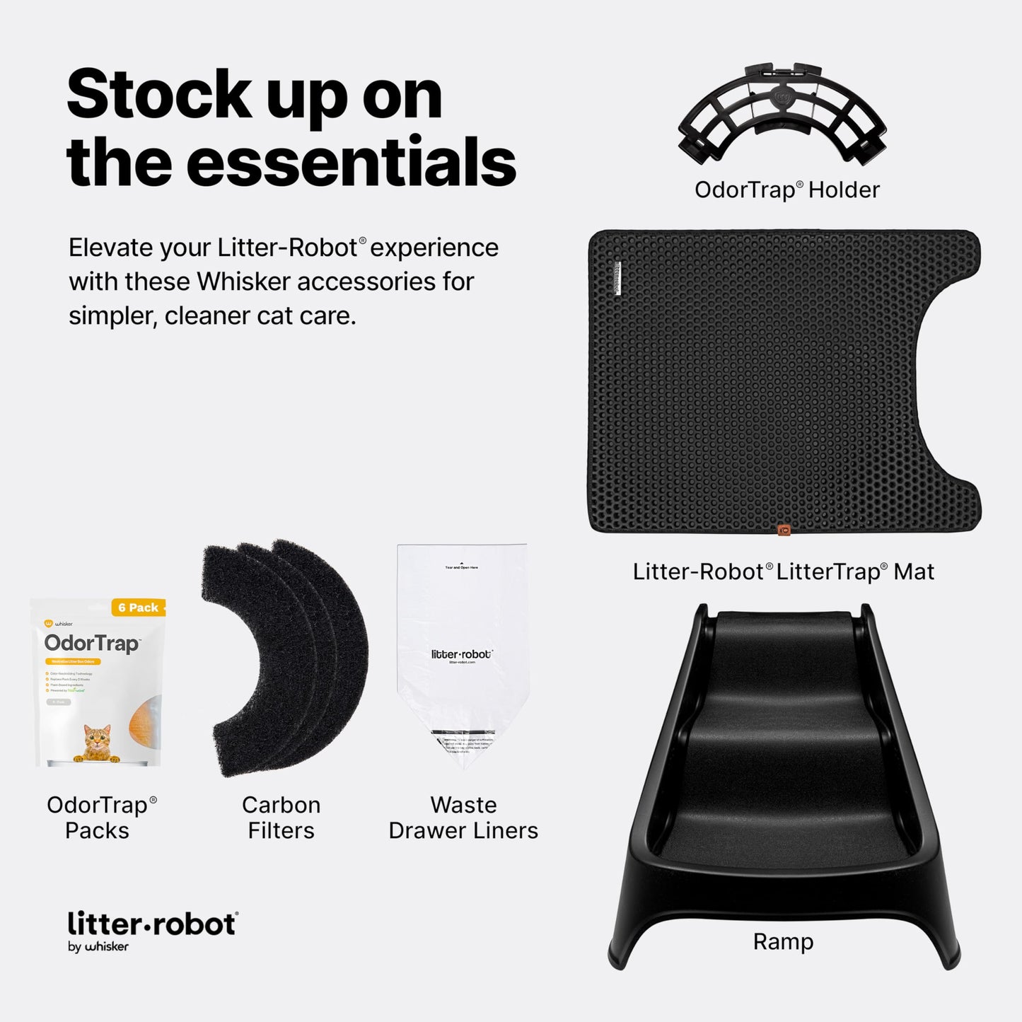 Whisker Litter-Robot 4 Ramp & Cat Stairs