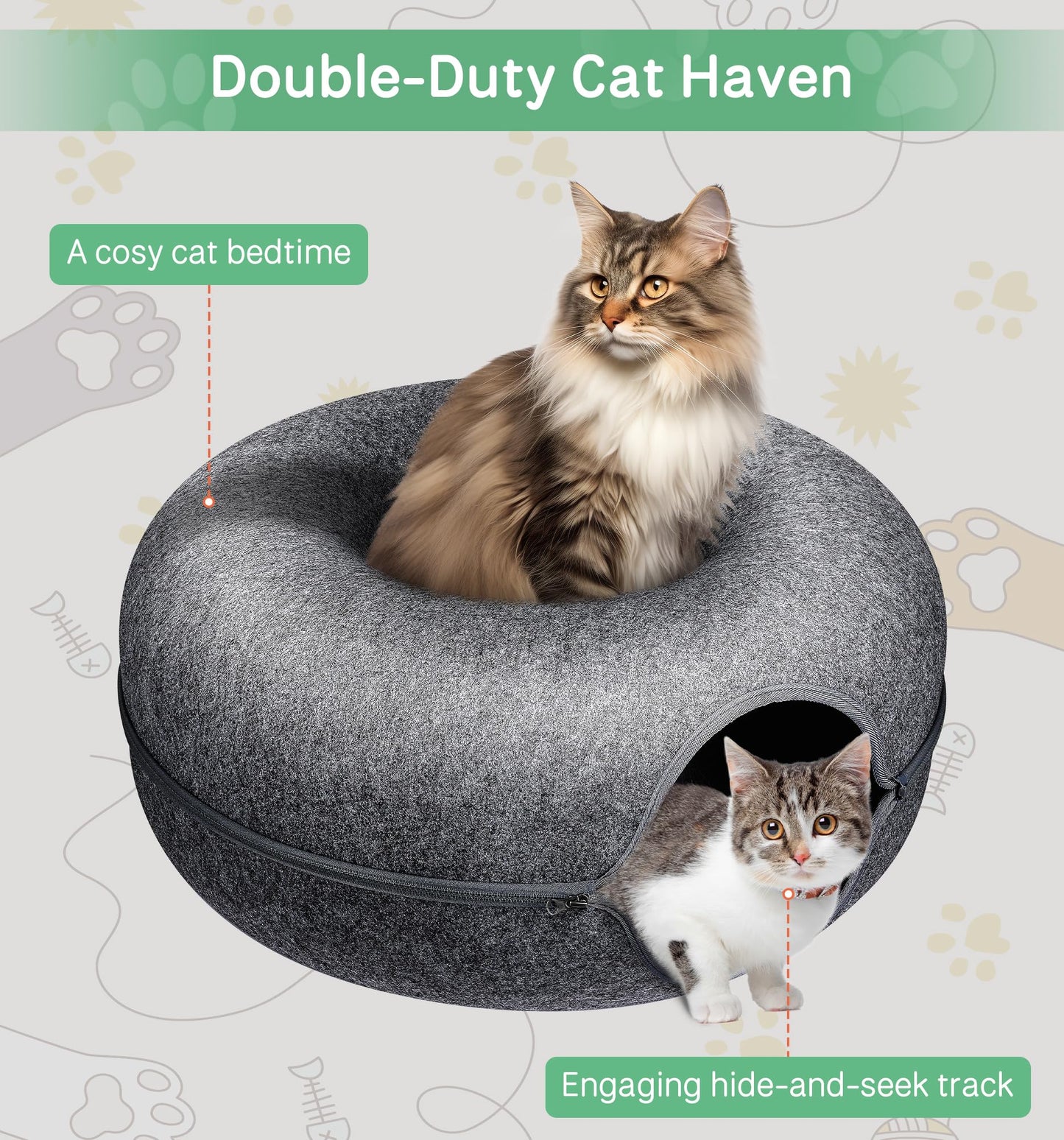 Peekaboo Cat Cave - Dark Gray