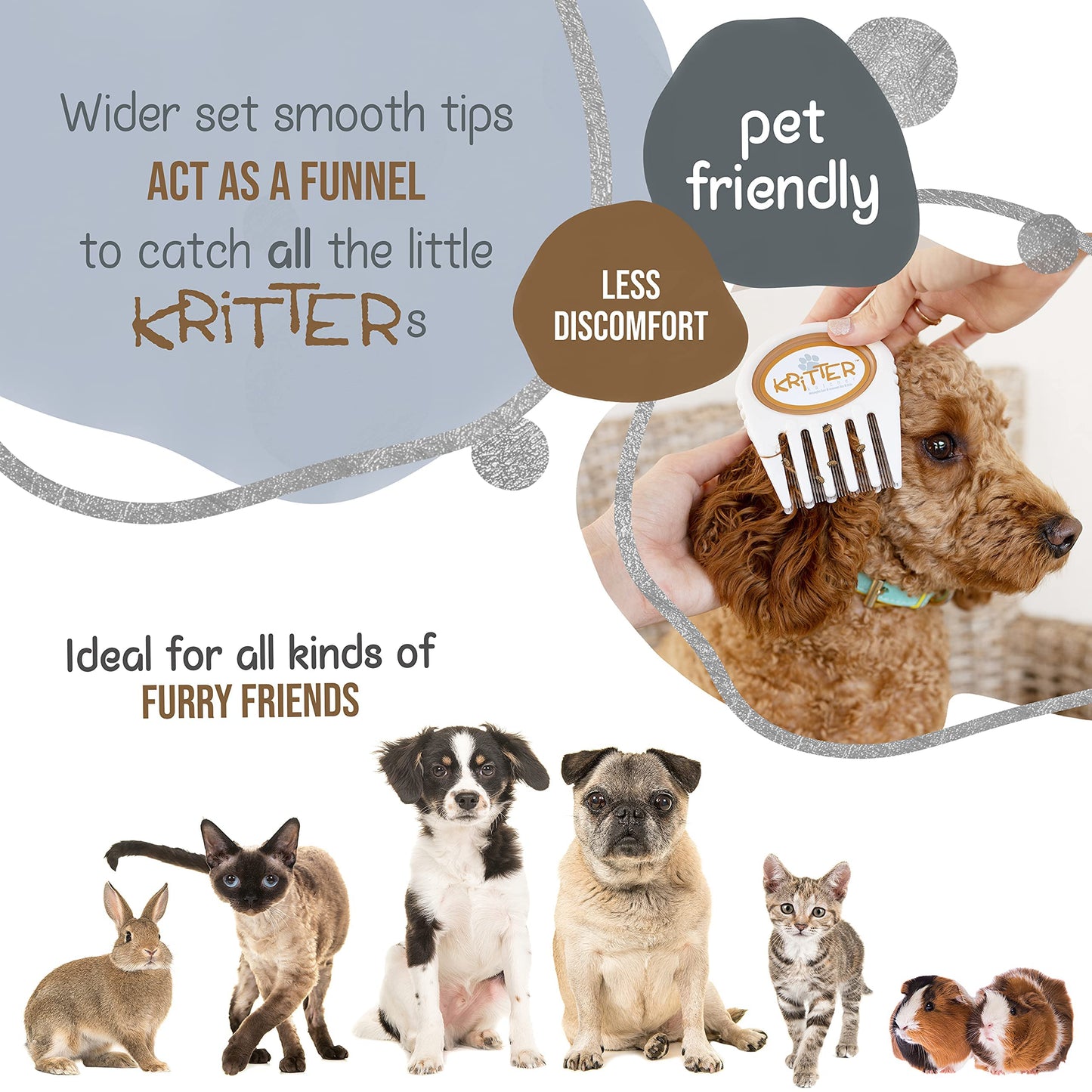 Flea, Tick, and Grooming Comb