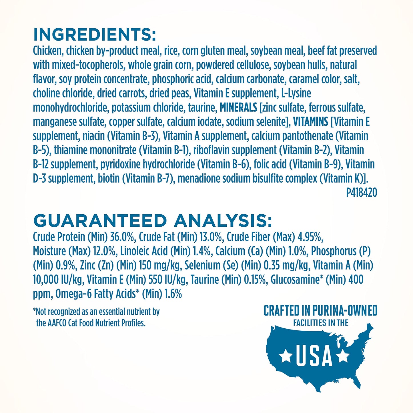 High Protein, Natural Senior Dry Cat Food