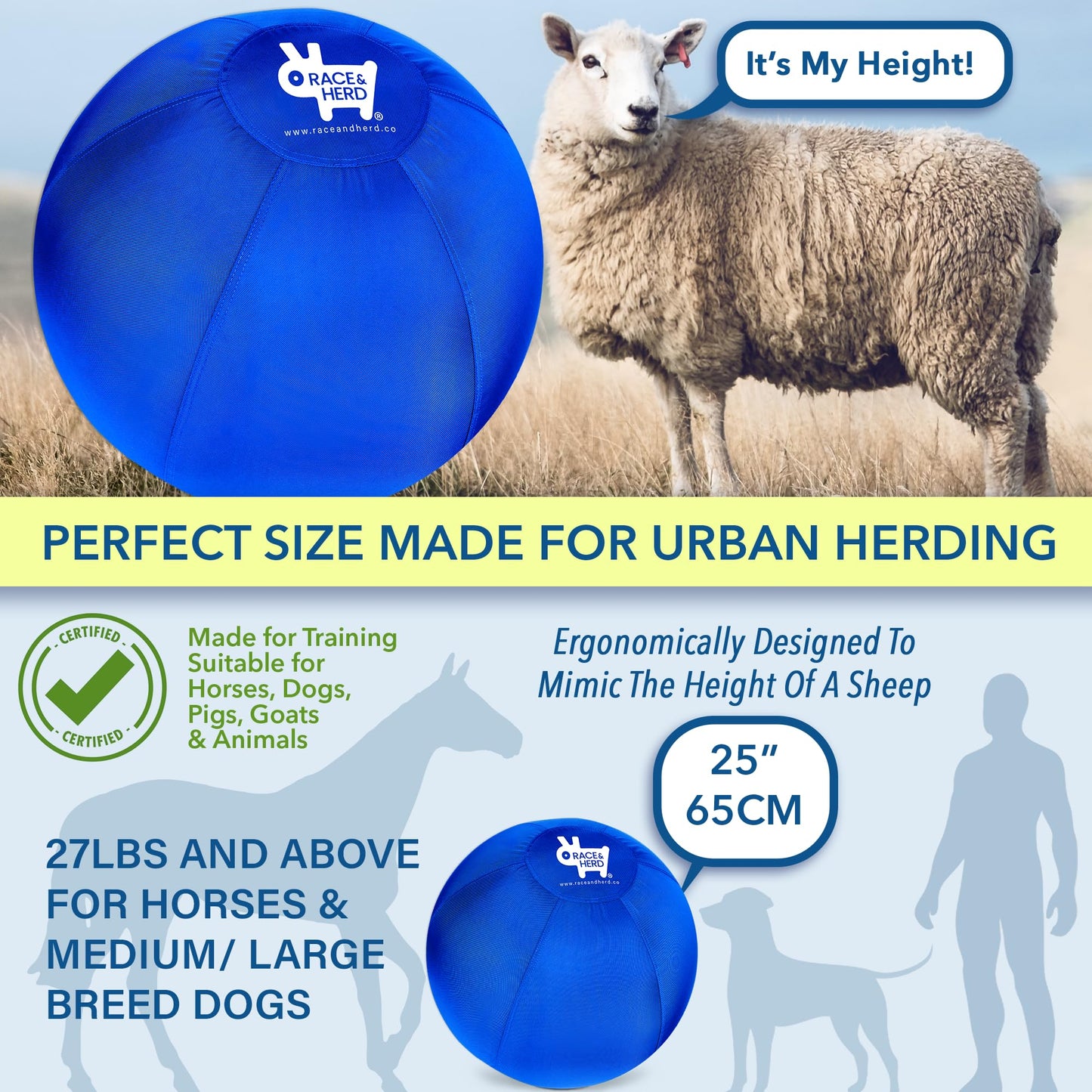 Herding Ball for Dogs - 25" Set