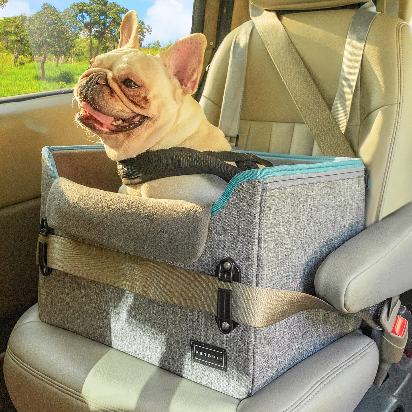 Small Dog Car Seat - Grey