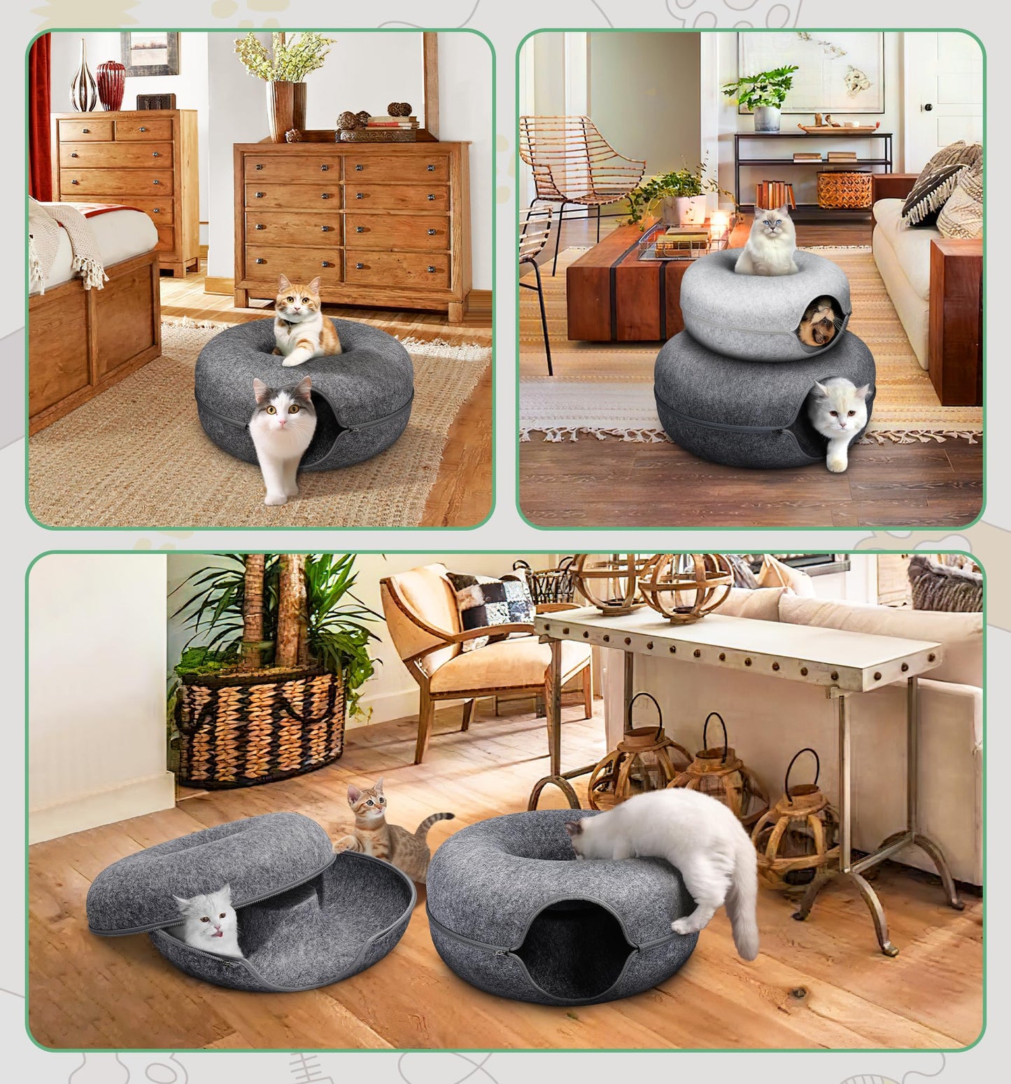 Peekaboo Cat Cave - Dark Gray
