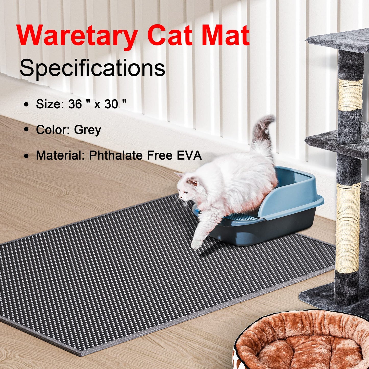 Waretary Premium XL Cat Litter Mat