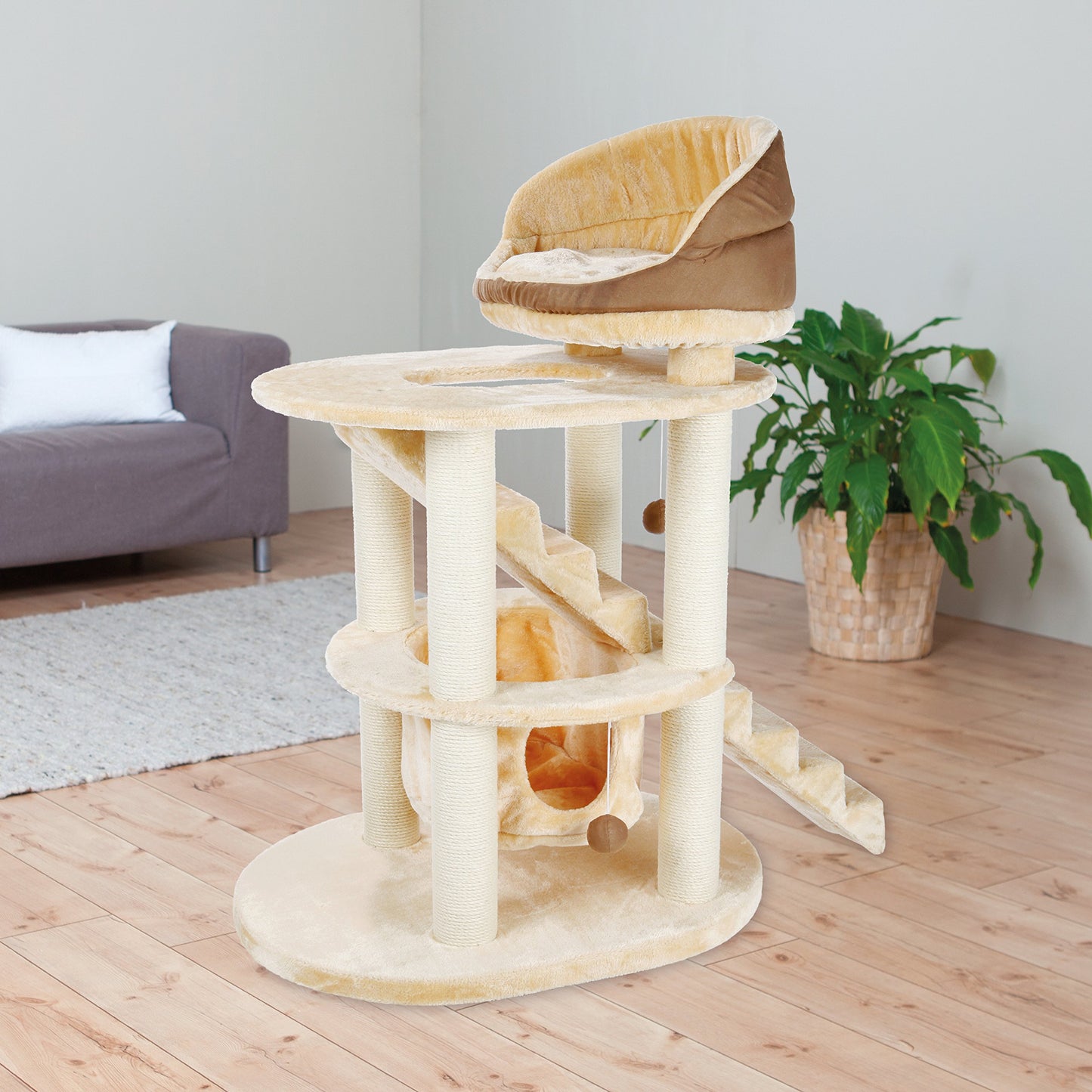 Senior Cat Tower with Scratching Posts