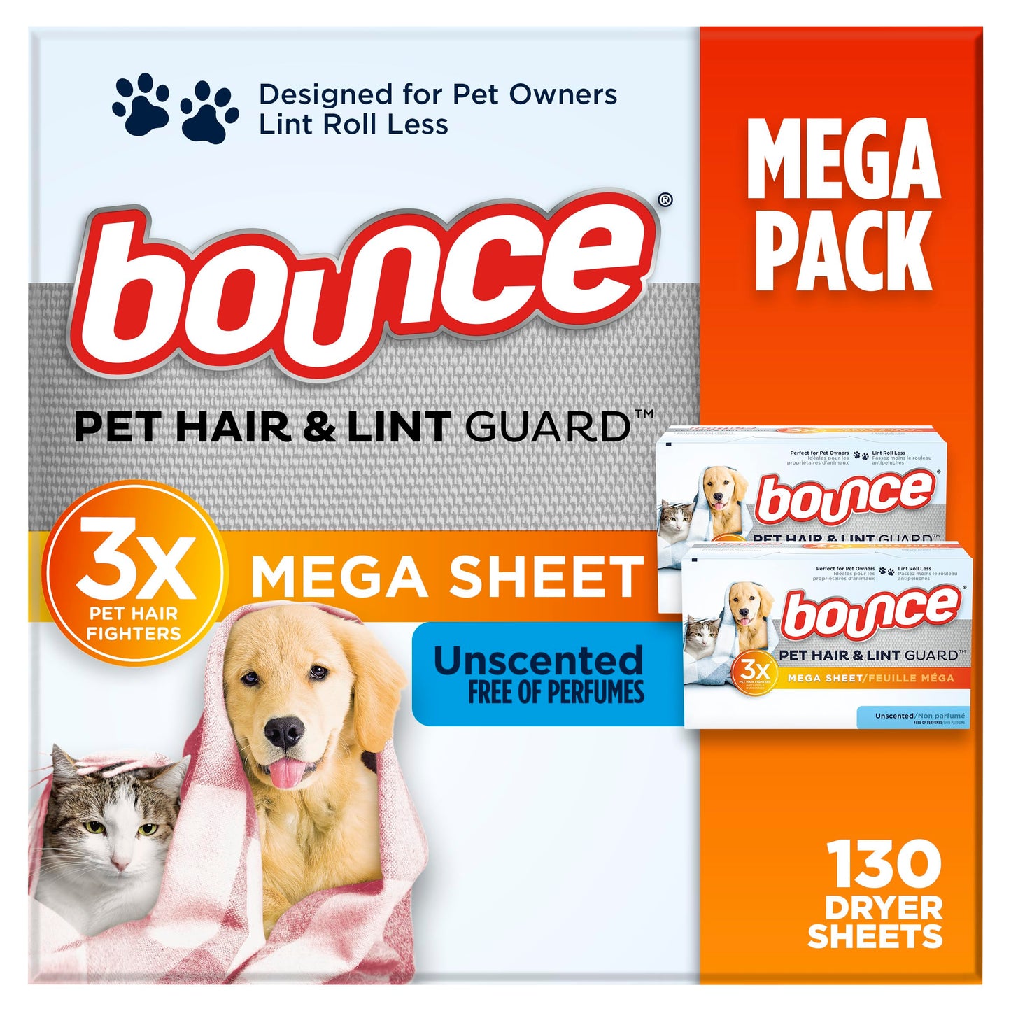 Pet Hair and Lint Guard Dryer Sheets