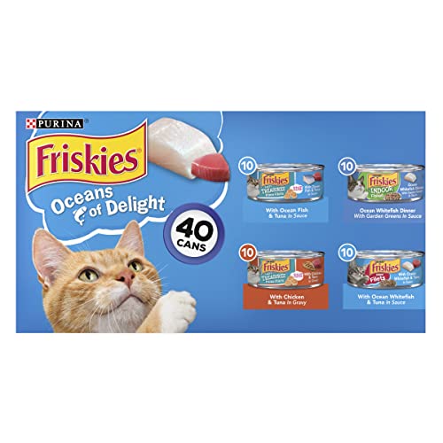 Friskies Wet Cat Food Variety Pack - 40 Cans