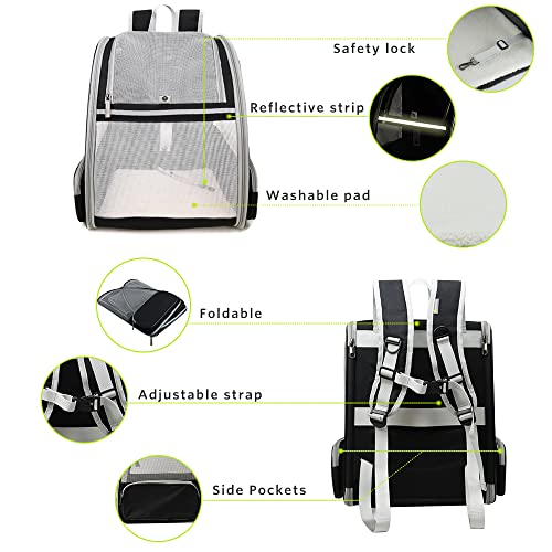 Bubble Backpack Pet Carrier - Black
