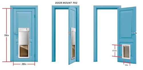 Fully Automatic Pet Door for Wall and Door Installation