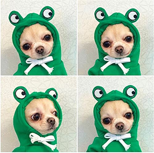 Cute Green Dog Hoodie - X-Large