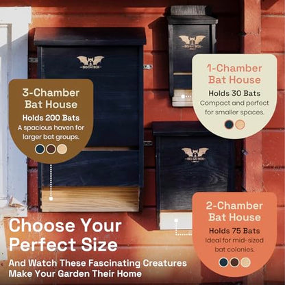 Bat House Kit - Wooden Bat Box for Outdoors