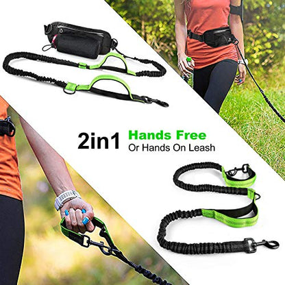 Hands-Free Running Dog Leash Set