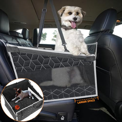 Dog Car Seat with Storage Pockets - Large