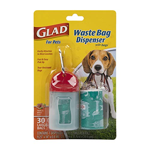 Extra Large Scented Dog Waste Bags - 30 Count