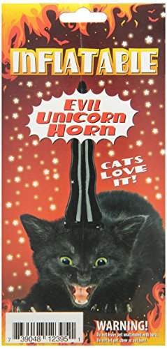 Inflatable Evil Unicorn Horn for Cats