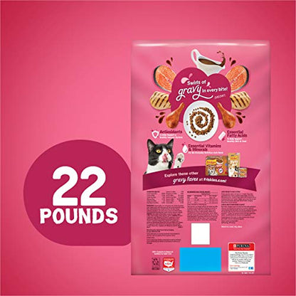 Friskies Dry Cat Food - Gravy Swirlers, 22 lb. Bag
