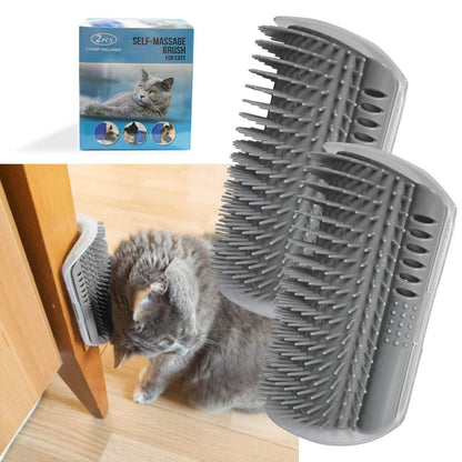 Wall Corner Massage Self Groomer with Catnip