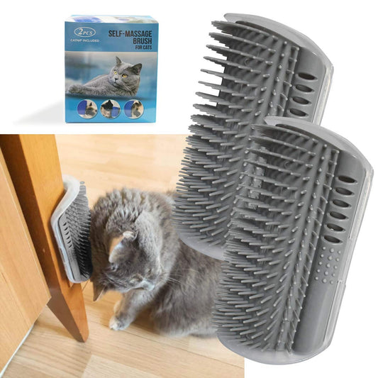 Wall Corner Massage Self Groomer with Catnip