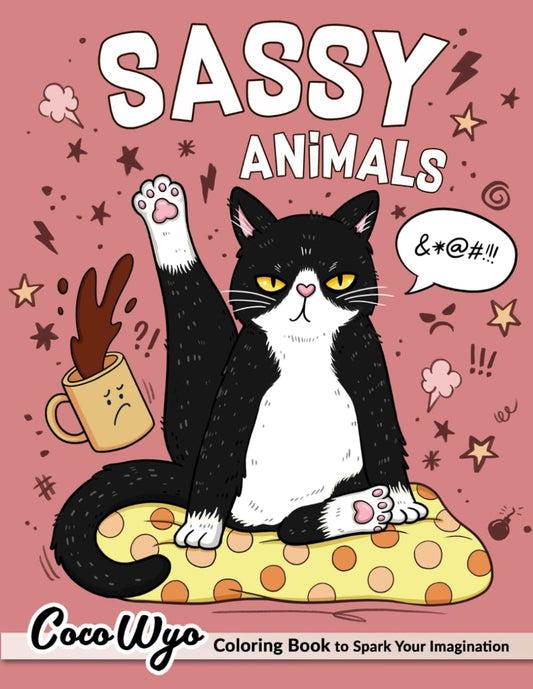 Hilarious Adult Coloring Book - Sassy Animals