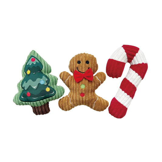 Christmas Dog Squeaky Toys - 3 Pack