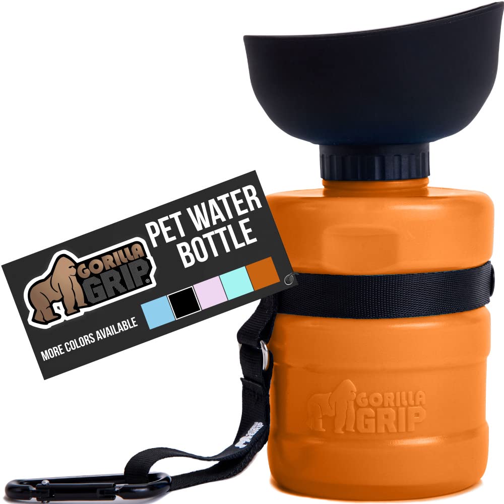 No Spill Portable Dog Water Bottle with Built in Bowl