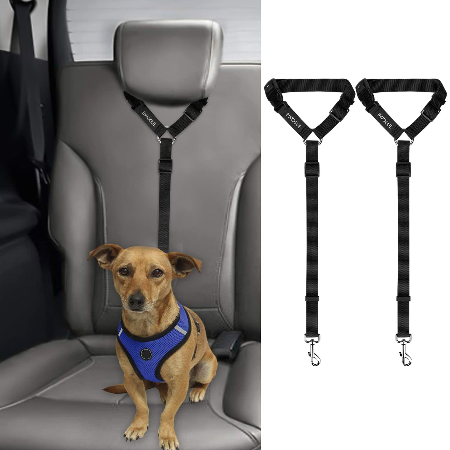Dog & Cat Car Seat Belt - 2 Pack